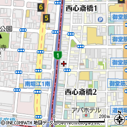 大阪府大阪市中央区西心斎橋2丁目18-15周辺の地図