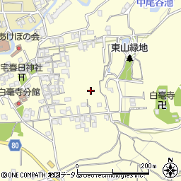 奈良県奈良市尾上町周辺の地図