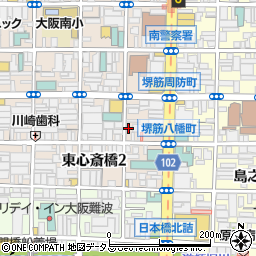 鶏専門×チーズタッカルビ CURURU（クルル） 心斎橋周辺の地図