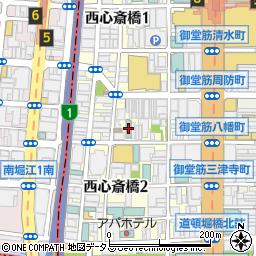 大阪府大阪市中央区西心斎橋2丁目10-16周辺の地図