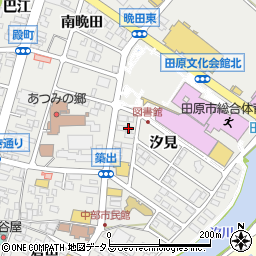 美容室ひまわり田原店周辺の地図
