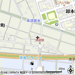 静岡県浜松市中央区米津町530周辺の地図