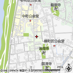 静岡県磐田市田町周辺の地図