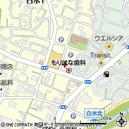 神戸白十字伊川谷店周辺の地図