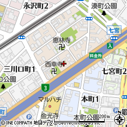 兵庫県神戸市兵庫区兵庫町2丁目1-5周辺の地図