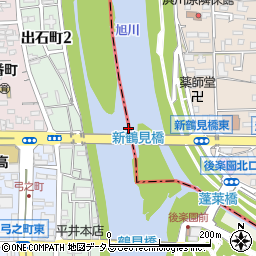 新鶴見橋周辺の地図