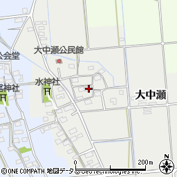 静岡県磐田市大中瀬337周辺の地図