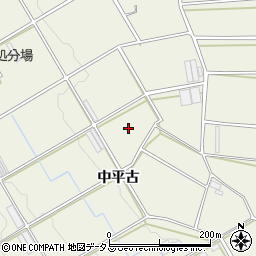 愛知県豊橋市伊古部町中平古周辺の地図