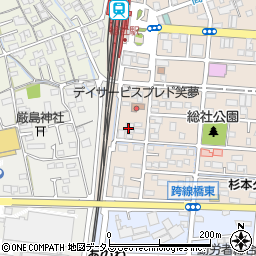 岡山スクールタイガー縫製株式会社周辺の地図