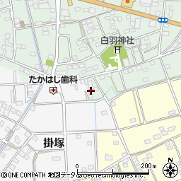 静岡県磐田市白羽301周辺の地図
