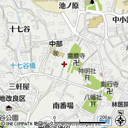 愛知県田原市田原町北番場周辺の地図