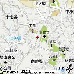 愛知県田原市田原町（北番場）周辺の地図