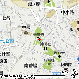 霊巌寺周辺の地図