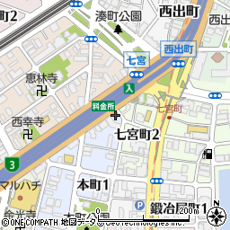 神戸本町郵便局周辺の地図