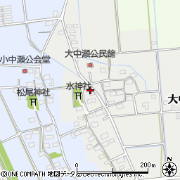 静岡県磐田市大中瀬77周辺の地図