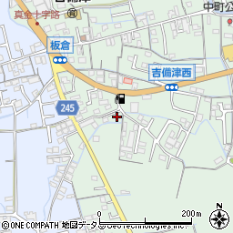 岡山県岡山市北区吉備津1221-2周辺の地図
