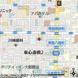 心斎橋グランドホテル大阪周辺の地図
