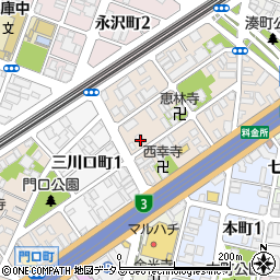 兵庫県神戸市兵庫区兵庫町2丁目2-10周辺の地図