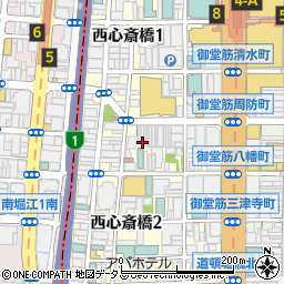 大阪府大阪市中央区西心斎橋2丁目10-29周辺の地図