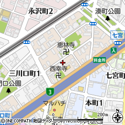 兵庫県神戸市兵庫区兵庫町2丁目1-28周辺の地図