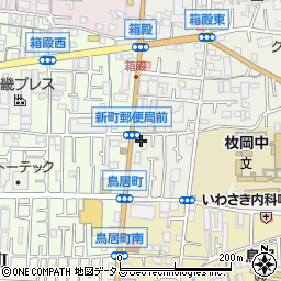 ファミリーマート東大阪箱殿町店周辺の地図