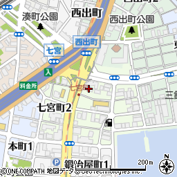 川西倉庫株式会社　本社企画課周辺の地図