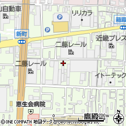 大阪府東大阪市新町14-29周辺の地図