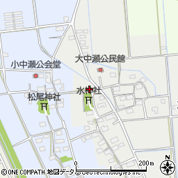静岡県磐田市大中瀬51周辺の地図