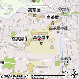 津市立　高茶屋幼稚園周辺の地図