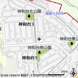 兵庫県神戸市垂水区神和台周辺の地図