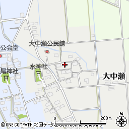 静岡県磐田市大中瀬340周辺の地図