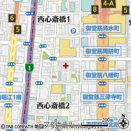 大阪府大阪市中央区西心斎橋2丁目10-32周辺の地図