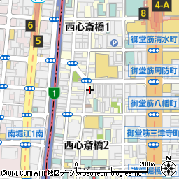 大阪府大阪市中央区西心斎橋2丁目10-26周辺の地図