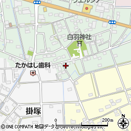 静岡県磐田市白羽490-1周辺の地図