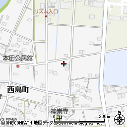 静岡県浜松市中央区西島町1957周辺の地図