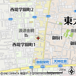 〒577-0037 大阪府東大阪市御厨西ノ町の地図