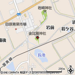 愛知県田原市谷熊町岩前12周辺の地図