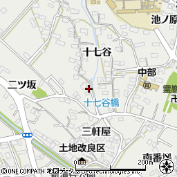 愛知県田原市田原町十七谷82-1周辺の地図