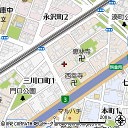 兵庫県神戸市兵庫区兵庫町2丁目2-23周辺の地図