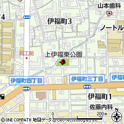 上伊福東公園周辺の地図