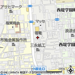 株式会社福電　大阪配送センター周辺の地図