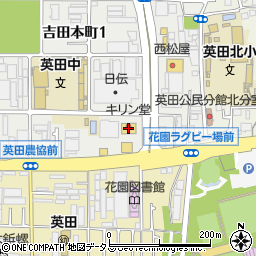 キリン堂　東大阪花園店周辺の地図