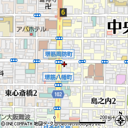 なか卯堺筋周防町店周辺の地図