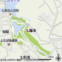 愛知県豊橋市杉山町七股池周辺の地図