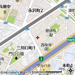 兵庫県神戸市兵庫区兵庫町2丁目2-18周辺の地図