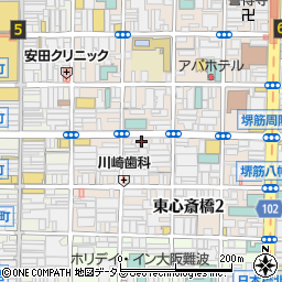 東心斎橋やつづか周辺の地図