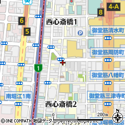 大阪府大阪市中央区西心斎橋2丁目10-28周辺の地図