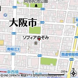 大阪府大阪市西区南堀江3丁目2-2周辺の地図