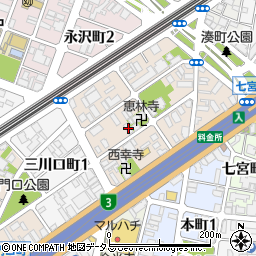 兵庫県神戸市兵庫区兵庫町2丁目2-5周辺の地図