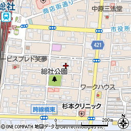 岡山県総社市駅前2丁目9周辺の地図